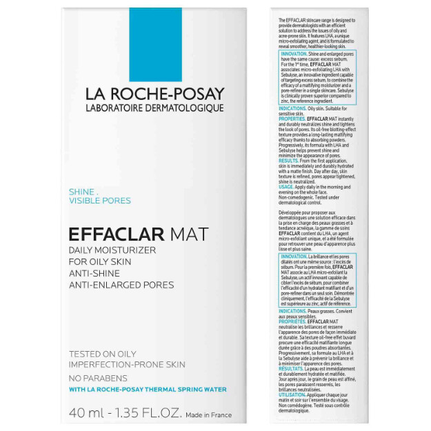effaclar mat mattifierande ansiktskräm för fet hud mattifierande ansiktskräm för fet hud