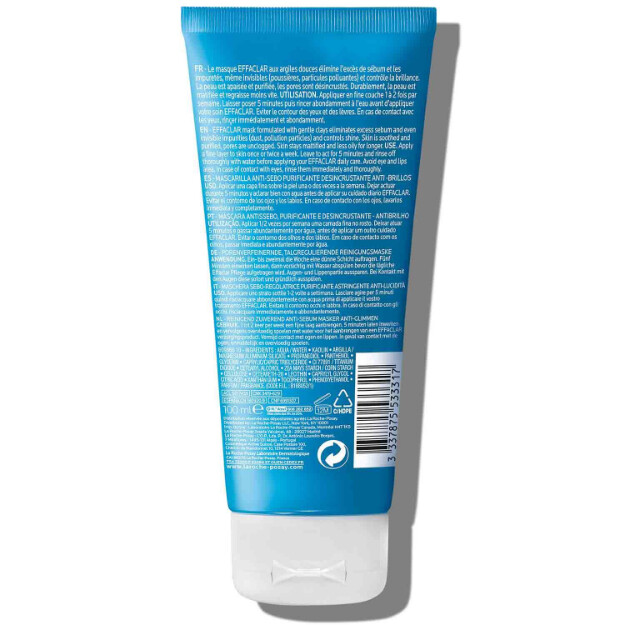 effaclar shine control lermask lermask för fet hud