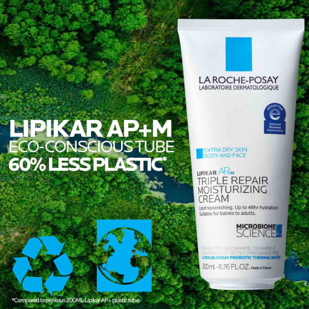 lipikar apm triple repair body moisturizer för torr hud body cream fuktighetskräm för torr hud