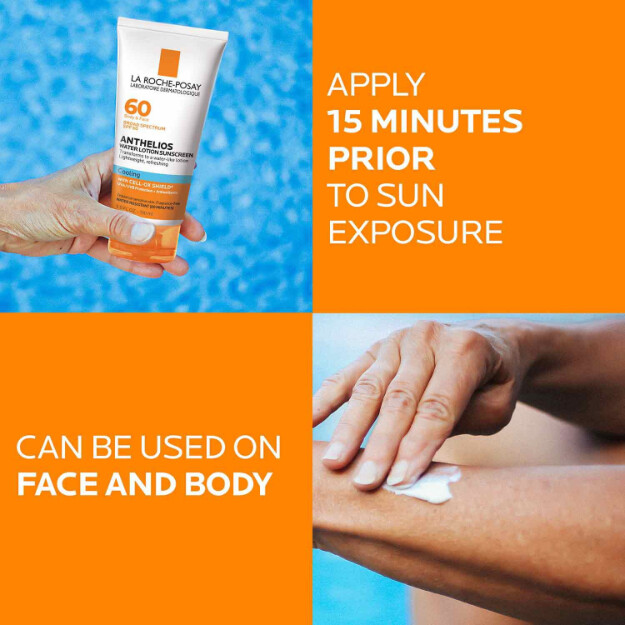 anthelios cooling water solskyddslotion spf 60 solskyddslotion för ansikte och kropp