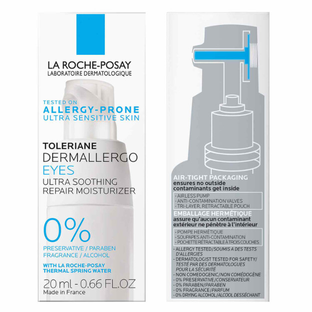toleriane dermallergo ögonkräm ultra ögonkräm testad på allergibenägen hud