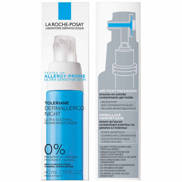 toleriane dermallergo night moisturizer ultra nattkräm testad på allergibenägen hud