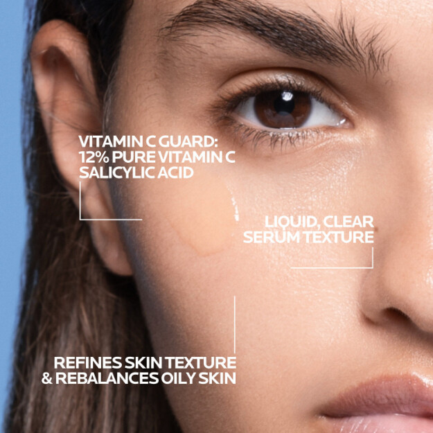 vitamin c12 oljekontrollserum för fet hud dermatologiskt anti-aging 12 vitamin c-serum för fet hud