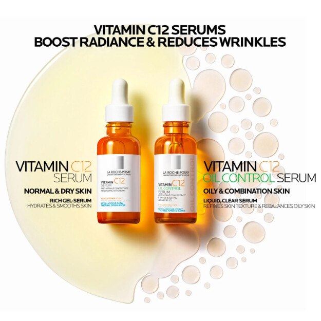 vitamin c12 oljekontrollserum för fet hud dermatologiskt anti-aging 12 vitamin c-serum för fet hud