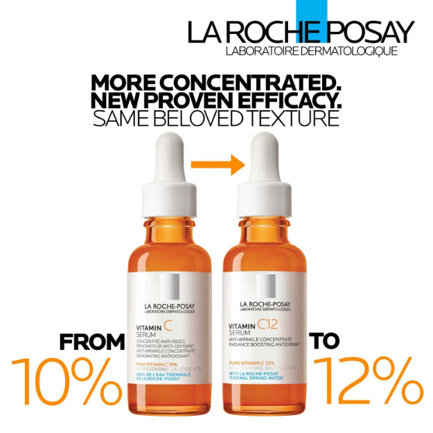 vitamin c12-serum dermatologiskt anti-aging-serum med 12 rent vitamin c. allergitestad formula