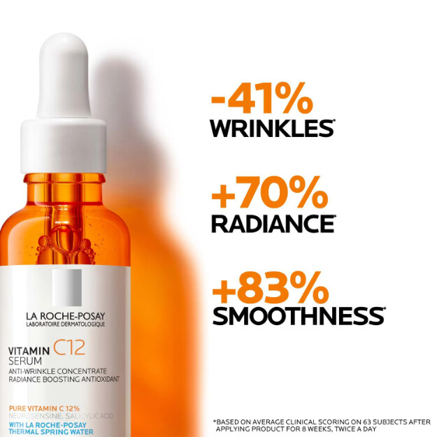 vitamin c12-serum dermatologiskt anti-aging-serum med 12 rent vitamin c. allergitestad formula