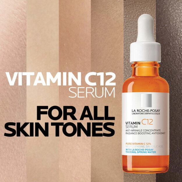 vitamin c12-serum dermatologiskt anti-aging-serum med 12 rent vitamin c. allergitestad formula