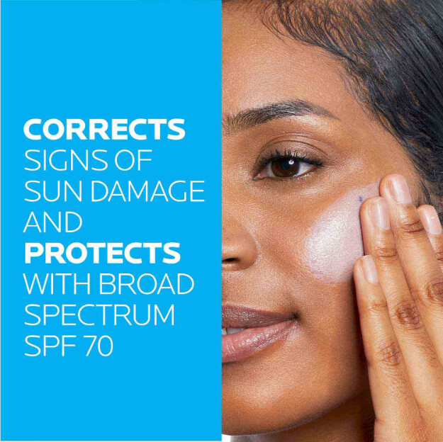 anthelios uv correct face sunscreen spf 70 med niacinamid spf 70 daglig solskyddsmedel för ansiktet