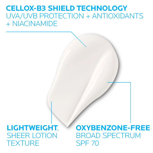 anthelios uv correct face sunscreen spf 70 med niacinamid spf 70 daglig solskyddsmedel för ansiktet