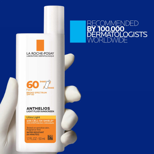 anthelios ultra light fluid facial sunscreen spf 60 lätt solskyddsmedel för ansiktet