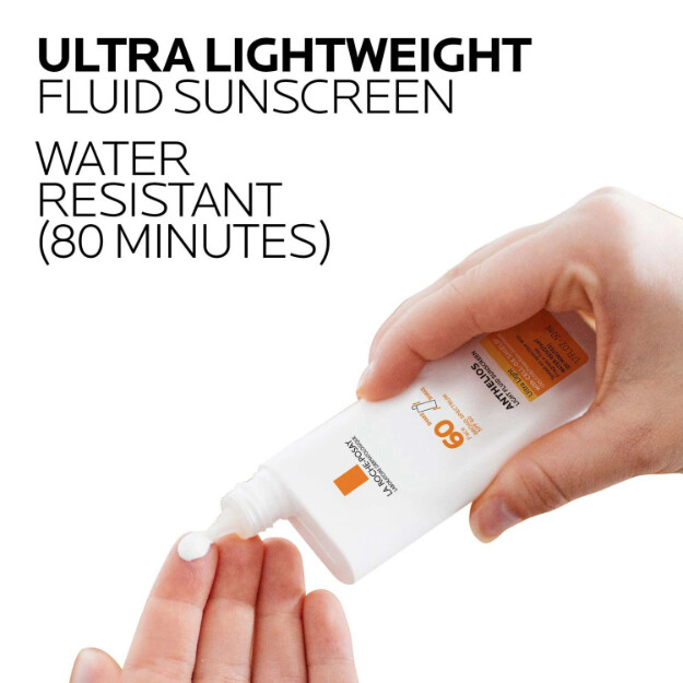 anthelios ultra light fluid facial sunscreen spf 60 lätt solskyddsmedel för ansiktet