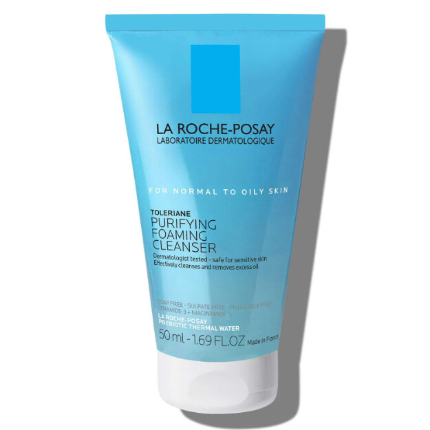 toleriane purifying foaming face wash kliniskt testad dermatologiskt rekommenderad ansiktstvätt för normal till fet hud