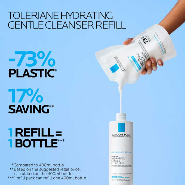 toleriane hydrating gentle facial cleanser kliniskt testad dermatologiskt rekommenderad ansiktsrengöring för normal till torr hud