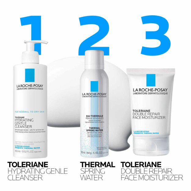 toleriane hydrating gentle facial cleanser kliniskt testad dermatologiskt rekommenderad ansiktsrengöring för normal till torr hud