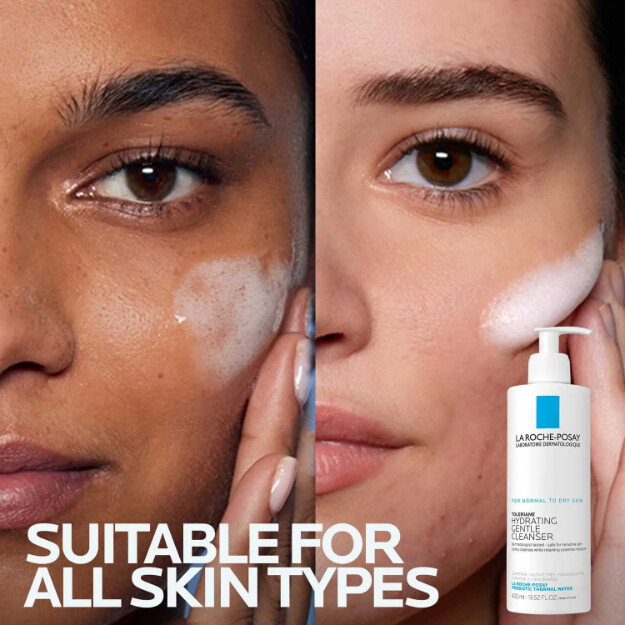 toleriane hydrating gentle facial cleanser kliniskt testad dermatologiskt rekommenderad ansiktsrengöring för normal till torr hud