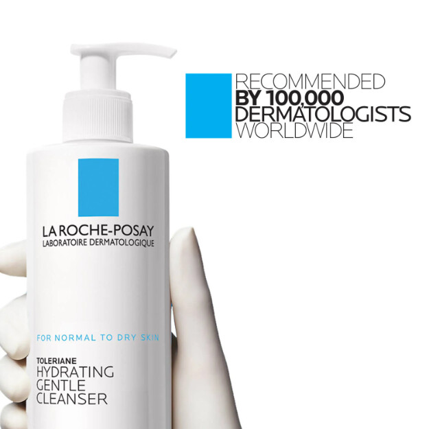 toleriane hydrating gentle facial cleanser kliniskt testad dermatologiskt rekommenderad ansiktsrengöring för normal till torr hud