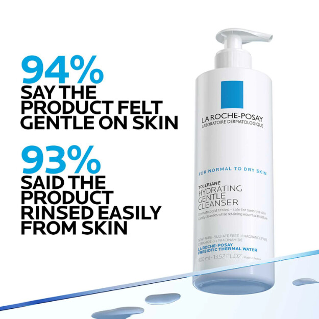 toleriane hydrating gentle facial cleanser kliniskt testad dermatologiskt rekommenderad ansiktsrengöring för normal till torr hud