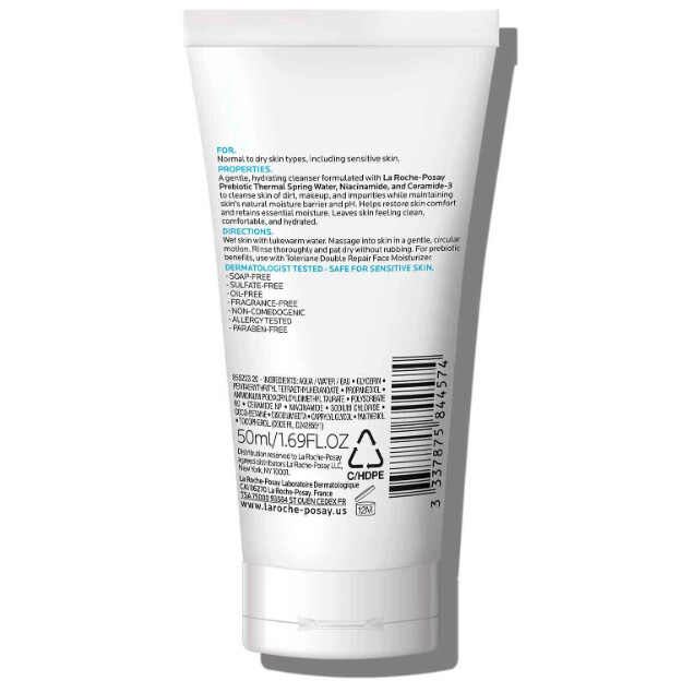 toleriane hydrating gentle facial cleanser kliniskt testad dermatologiskt rekommenderad ansiktsrengöring för normal till torr hud